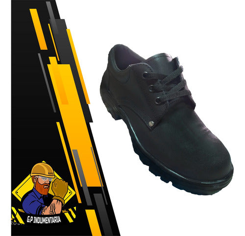 Leather Work Safety Shoe with Steel Toe - Size 44 0