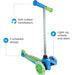 ~? Sakar Ignight Green 3 Ruedas Scooter Para Niños Y Niñas D 1