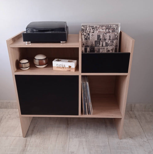 Vinyl Record Player and Albums Table Furniture with Shelf In Stock 4