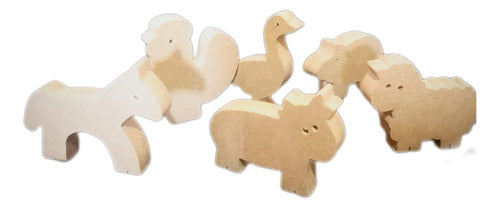 Wooden Animal Figurines. Montessori. Family Fun by FibroFun Argentina 0