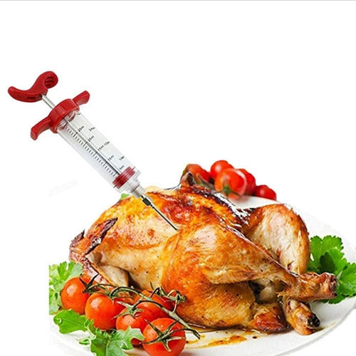 Gastromena Gastronomic Syringe Stainless Steel Needle - Marinade Meat Injector 2