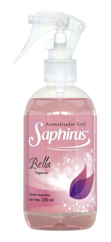 Aromatizador Textil Saphirus Fragancia Bella 250ml X3unidade 0