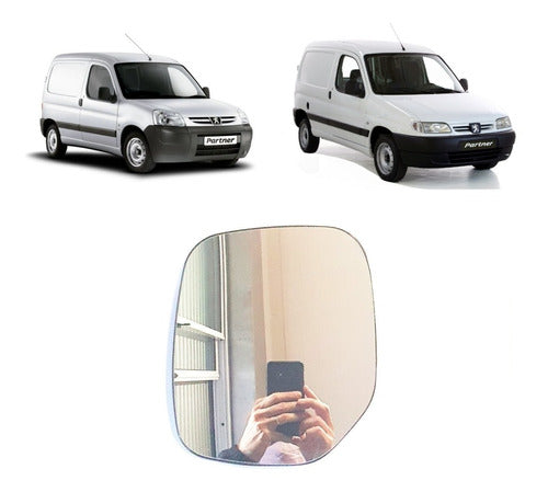 Left Mirror Glass for Partner Berlingo 0