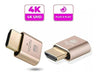 Gold HDMI Dummy Plug Riser for Video Card Mining 2