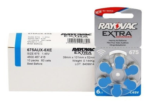 Rayovac 30 Extra Batteries for Hearing Aids Size 675 0