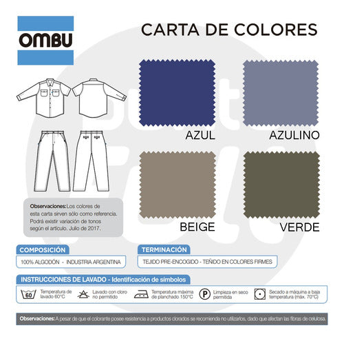OMBÚ Work Pants Original 100% Cotton Invoice A and B 5