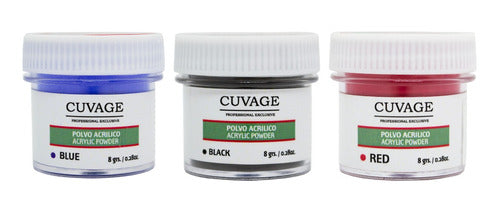 Cuvage Acrylic Polymer Pigmented Powder Nail Color X3 6g 0