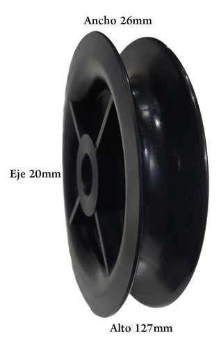 Riboautoelevadores Nylon Hoist Pulley 127mm 1