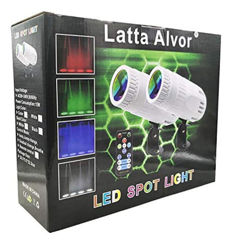 Latta Alvor 4 En 1 Foco Pequeño Mini Rgbw Led Beam Spot Ligh 4