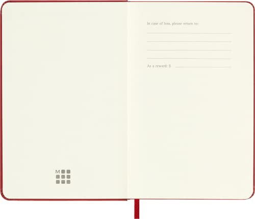 Moleskine 2023-2024 Weekly Planner, 18m, Pocket, Scarlet Red, Hard Cover 2