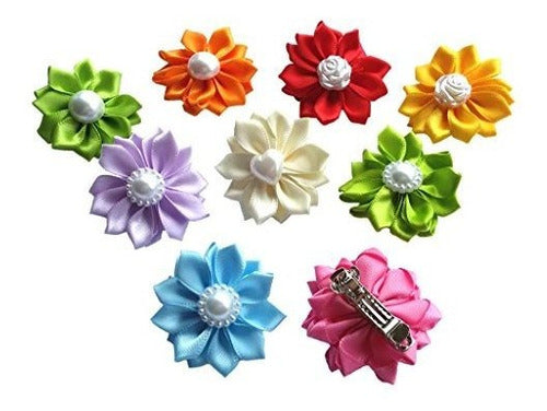 Pet Show Flower Pet Dog French Barrette Hair 0