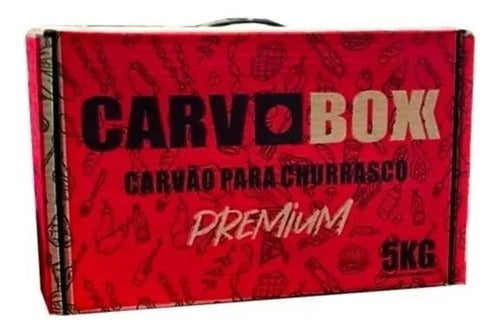 Carvão Churrasco Em Caixa Especial Menos Fumaça Sem Sujeira 1