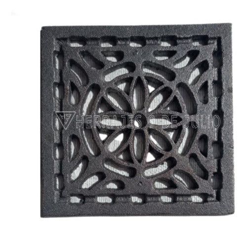 Herrajes 9 de Julio Cast Iron Grate Without Frame 19x19 Cm 0