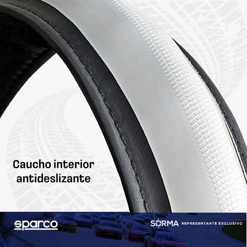 Sparco Universal PVC + Suede + Rubber Steering Wheel Cover 3