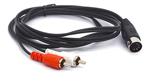 Cable Midi De 5 Pines A Rca, Conector Macho Din De 5 Pines A 3