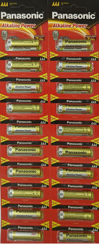 Panasonic AAA Alkaline Batteries Blister Pack of 20 Units 0