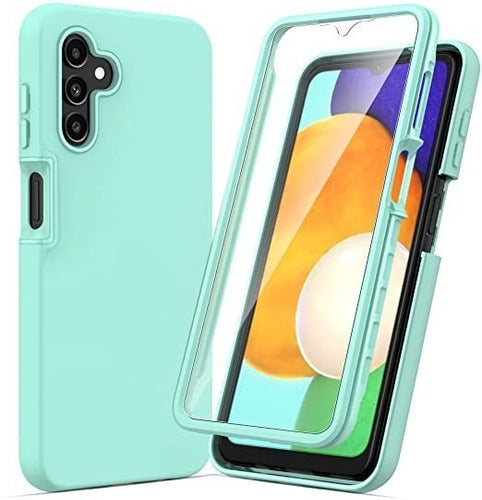 Green Samsung Galaxy A13 5g Case with Screen Protector 0