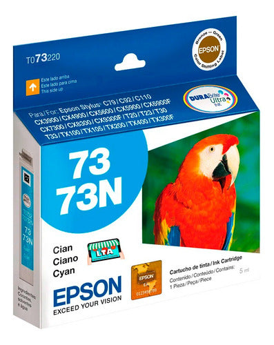 Cartucho Tinta Cian Original Para Impresora Epson Cx8300 0