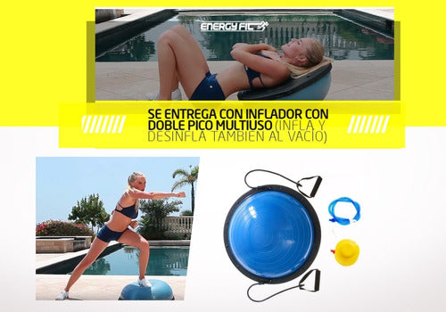 Bosu Semi-Sphere 60 cm Balance + Band Set + Inflator 5