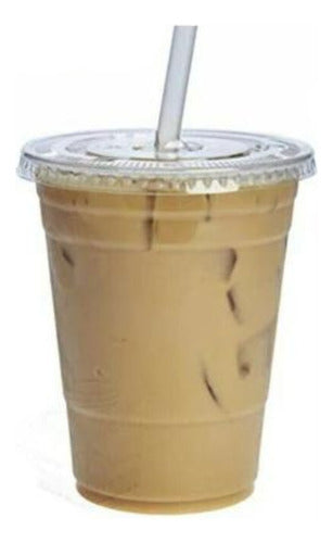 Disposable Frappe Cup with Flat Lid - 10 Units 0