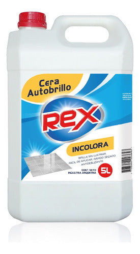 Cera Liquida Autobrillo Incolora Piso 5lts Rex Wassington 0