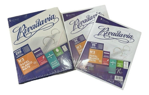 Rivadavia School Replacement Nº3 Quadrille 480 Sheets with Band 0