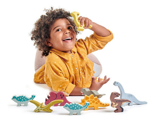 Tender Leaf Toys Stegosaurus Dinosaurio Juguete Madera Niños 1