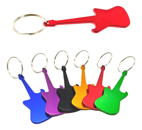 Nail Vinyl's Guitar Shaped Bottle Opener Keychain - Pack of 40 2