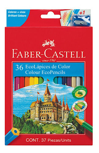 Faber-castell Ecolapices Por 36 Largos + Sacapuntas 0