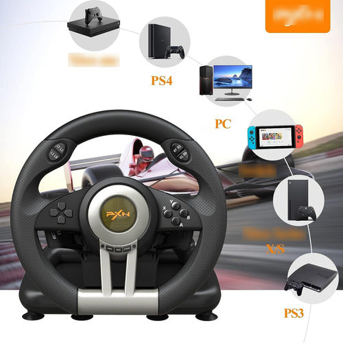 PXN V3II PC Racing Wheel, Universal Driving Wheel for Gaming 1