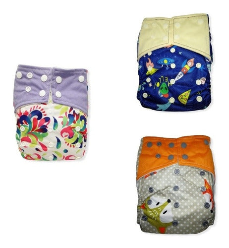 Insertos 3 Eco-Friendly Cloth Diapers AIO2 for Night with 2 Inserts 0