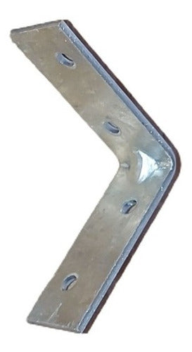 Pack of 6 Reinforced Galvanized 64mm x 64mm Corner Angle Brackets SC Brand X6 Units 0