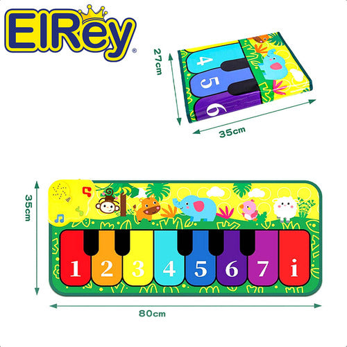 By El Rey Musical Baby Piano Carpet with Lights 1