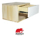 Mamut 2 Floating Nightstands with Drawer and 2 Cube Nightlights 2