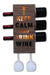 Modern Wine Cellar Wine Rack Cava with Glass Holder and LED Light - 3 Wines 1