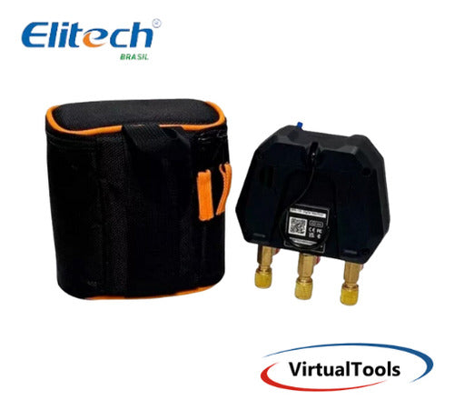 Manifold Digital Elitech Ms100 Bluetooth 2 Vias C/ Estojo 3