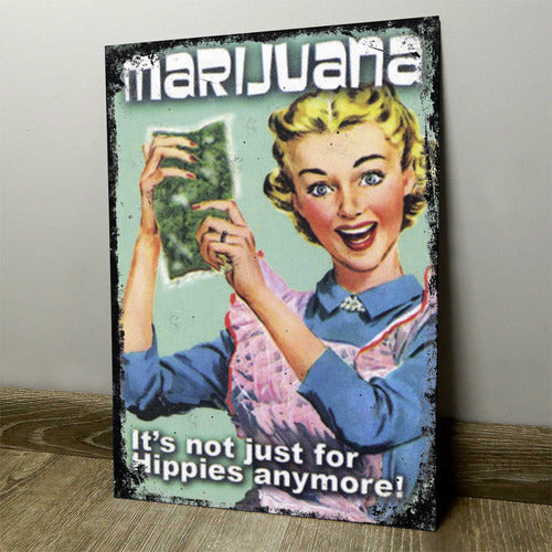 Puerta3 Chapa Retro Vintage Cartel Cuadro Decorativo Cannabis Can012 0