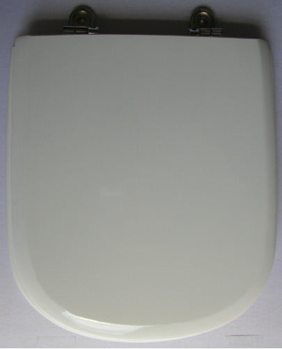 BARI Encapsulated Resin White Toilet Seat with Expander Metal 1