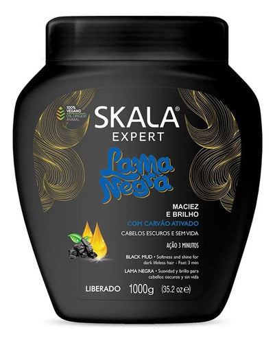 Crema De Tratamiento Skala Para Cabellos Oscuros Lama Negra 0