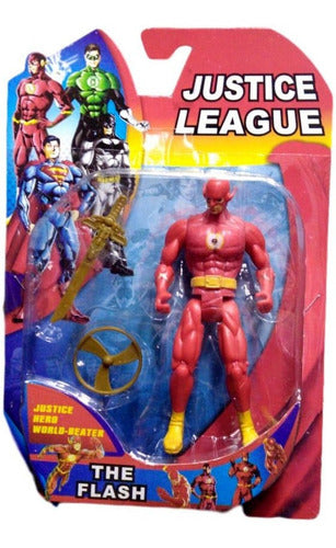Superheroes Action Figures Pack: Flash, Green Lantern, Batman - 15 cm Each - Individual Unit 5
