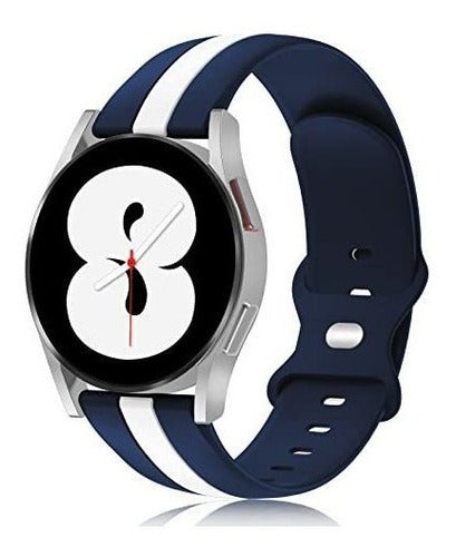 Correa Hehighti Compatible Con Galaxy Watch 4 Azul/blanco 0