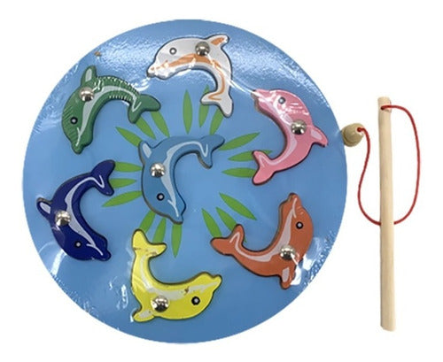 Magnetic Fishing Set Wooden Educational Kids Toy 0