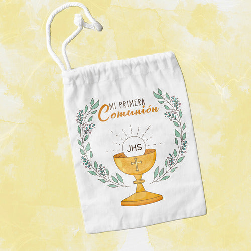 Fabric Souvenir Bags for Communion and Baptism - 15x20 cm - (10 Units) 7