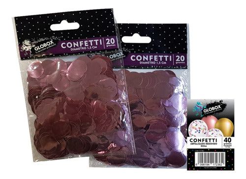 Metallic Round Confetti (20g) x2u - Cotillon Waf 7