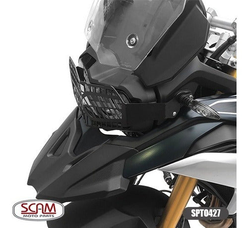 Scam Protector Farol Acero Carbono BMW F750 GS 2018 MK Motos 0