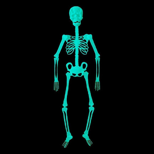 Manzana Cotillon Large Fluorescent Skeleton Halloween Decoration 0