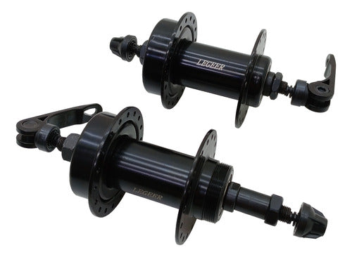 Pair of Steel Ball Bearing Bicycle Hubs for 36-Hole Discs 1