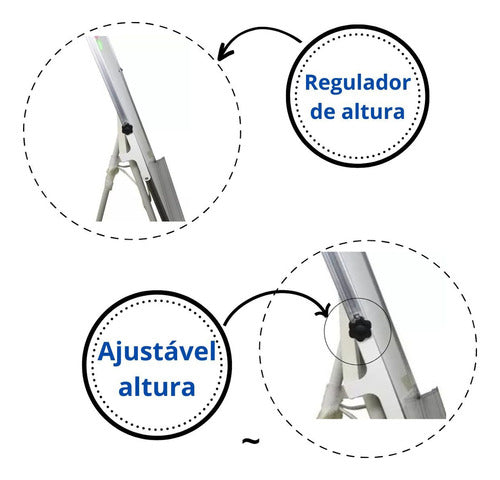 Flip Chart + Kit Canetão Apagador Sulfite Liquido De Limpeza 6