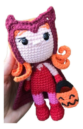Wanda Amigurumi Hand-Knitted Doll Wanda Vision Scarlet Witch 0