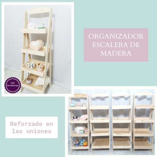 CHIC DECO & DESIGN Organizador De Madera 1